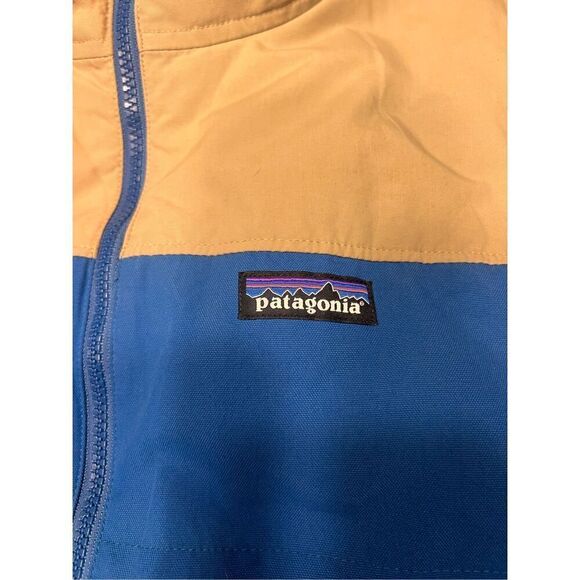 Patagonia reversible duck down feathers blue orange vest med camping - Picture 6 of 10